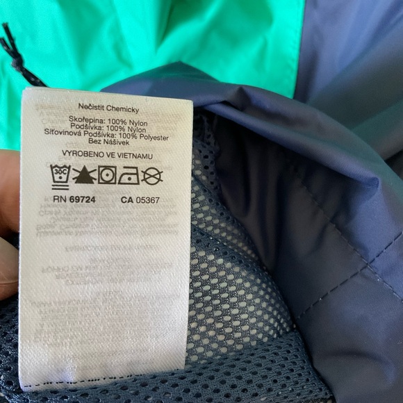 Columbia Arcadia II Plus Size Emerald and Midnight Blue Jacket | 2XL Raincoat - Picture 10 of 15